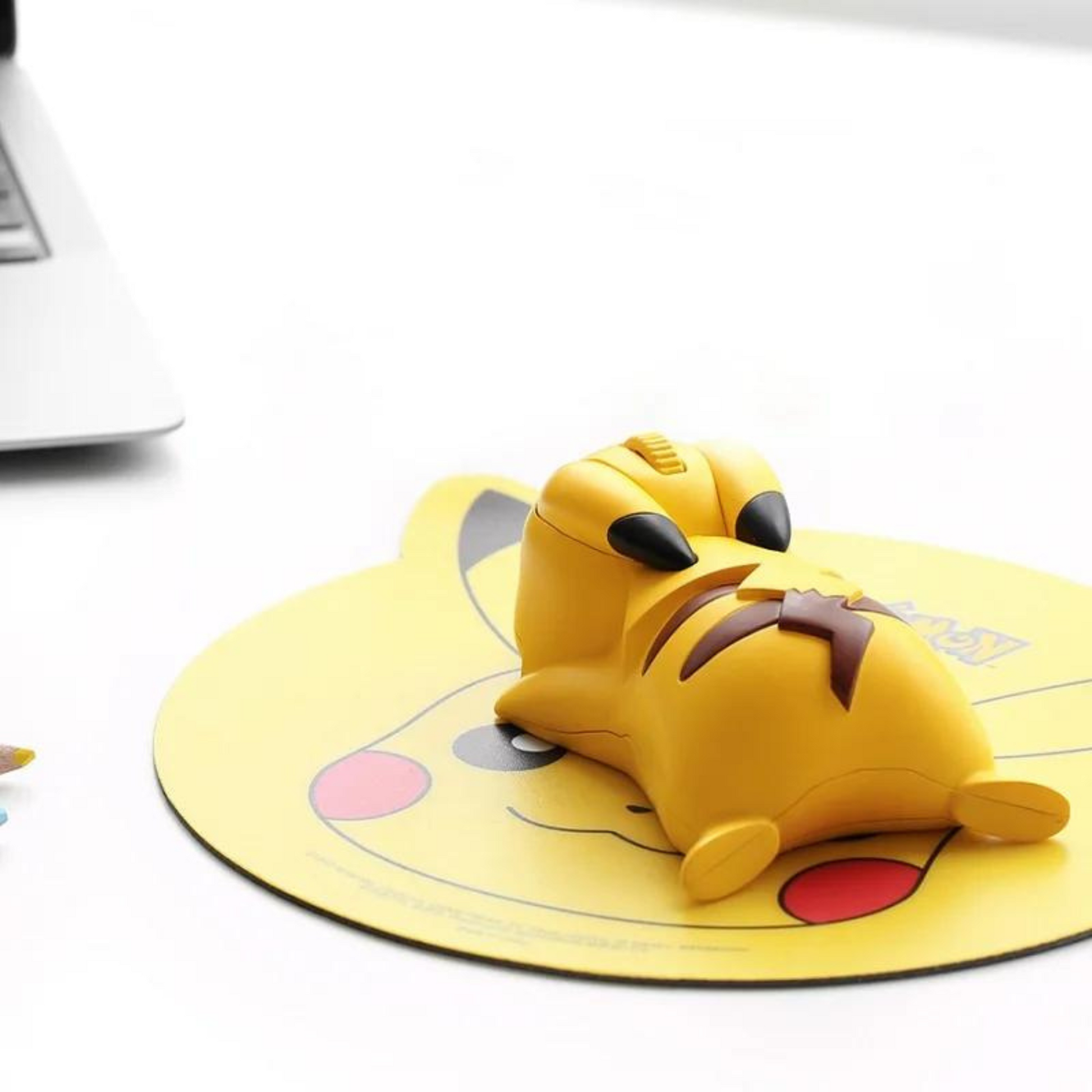 Rear sleeping - Pikachu Pokémon mouse wireless bluetooth connection with official premium nintendo quality, perfect gift for pokemon fans