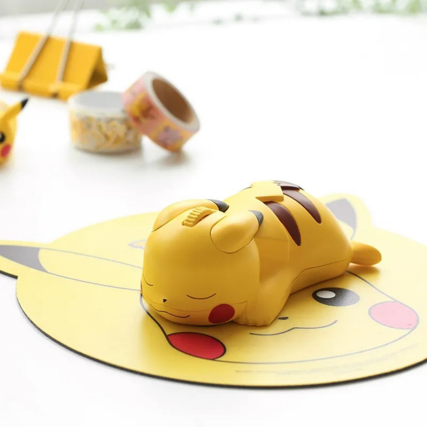 Sleeping Pikachu - Pikachu Pokémon mouse wireless bluetooth connection with official premium nintendo quality, perfect gift for pokemon fans